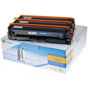 G&G Toner Multipack Color Compatível HP 201X/CF253XM Ciano, Magenta, Amarelo