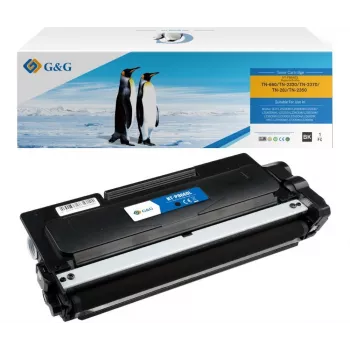 Cartucho de toner compatível G&G XL para Brother TN-2320 (15463) - preto