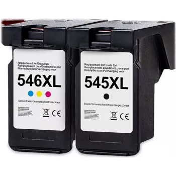 Cartucho de tinta G&G XL pack de 2 compatível com Canon 546XL/545XL (15088)
