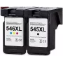 Cartucho de tinta G&G XL pack de 2 compatível com Canon 546XL/545XL (15088)