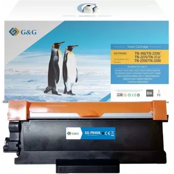 G&G Cartucho de toner XL compatível com Brother TN-2220/TN-2010 (13998)