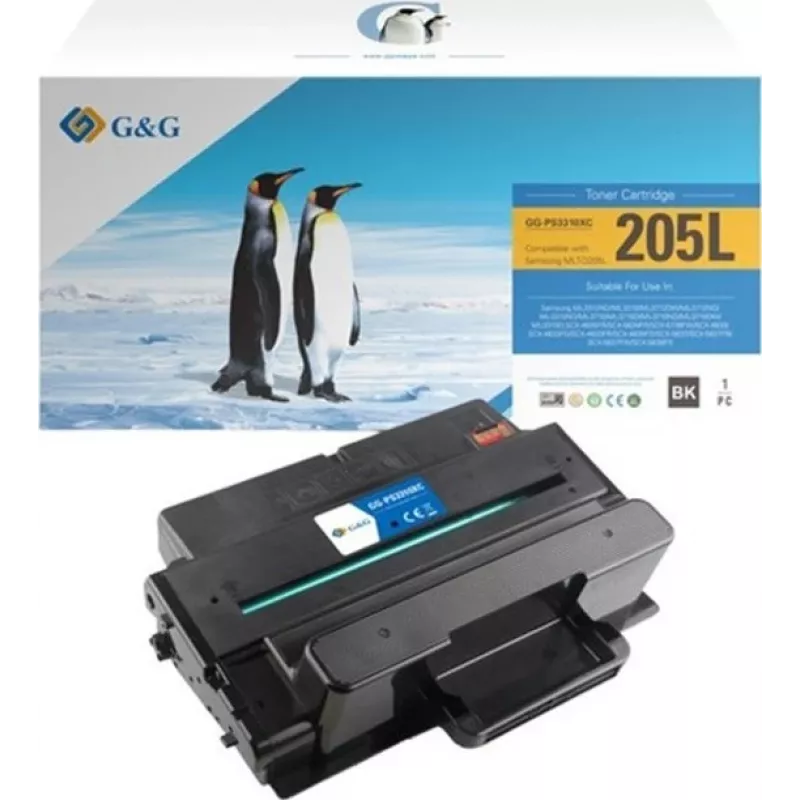 Cartucho de toner XL G&G compatível com Samsung MLT-D205L / HP SU963A