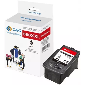 Cartucho XXL G&G compatível com Canon PG-560XL (preto, alta capacidade)
