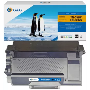 Toner G&G XXXL compatível com Brother TN-3520 (14298) - preto, rendimento extra alto
