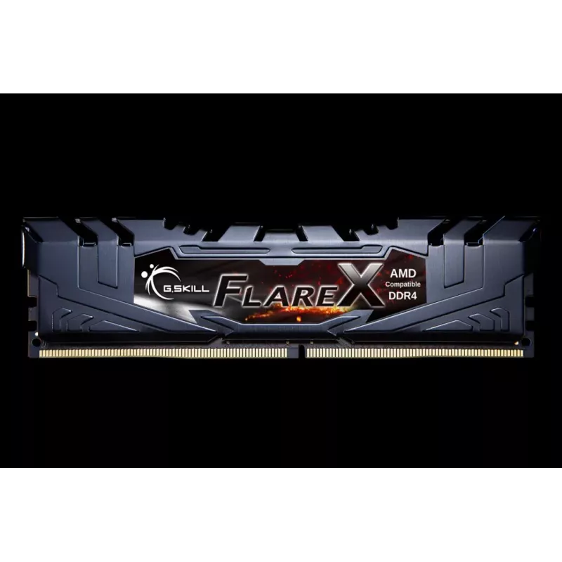 Kit de memória desktop G.Skill Flare X 16GB (2x8GB) DDR4 3200MHz CL16-18-18-38 1.35V Non-ECC Unbuffered, preto