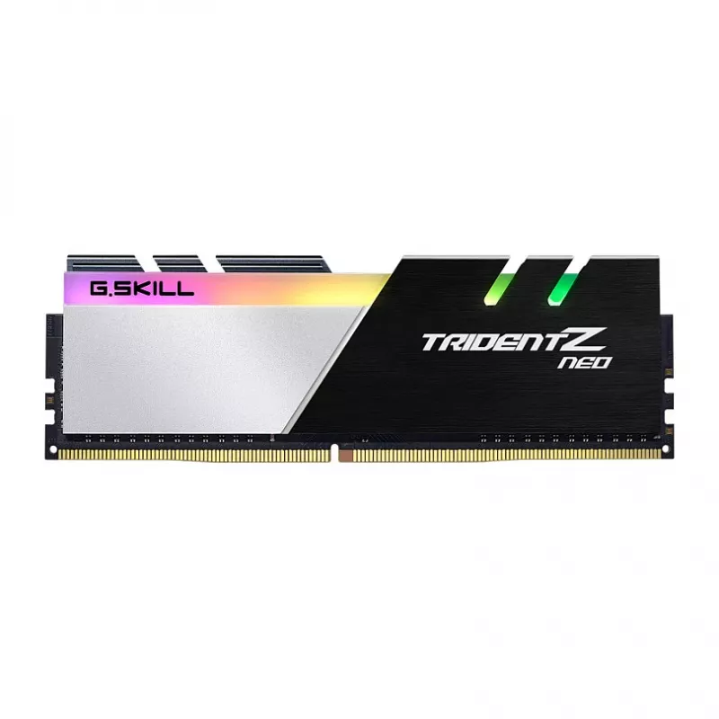 G.Skill Trident Z Neo 128GB (4x32GB) DDR4 3600MHz CL18 Kit de memória RAM para PC de secretária - preto/prateado RGB