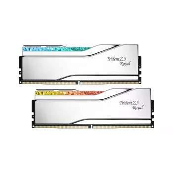 G.Skill Trident Z5 Royal RGB 48GB (2x24GB) DDR5-8400 CL40 Kit de memória para PC de secretária - prateado polido