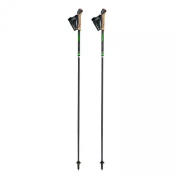 Bastões de trail running e marcha nórdica dobráveis em carbono GABEL FLD – 120 cm, preto (par)