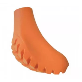 Gabel Walking Pad XXL almofadas de borracha para bastões de marcha nórdica, tamanho M, laranja