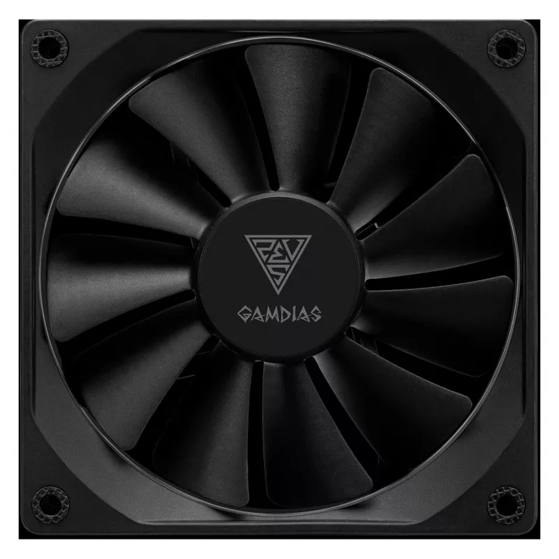 Ventoinha de caixa GAMDIAS AEOLUS M3-1201 ARGB - 120mm, PWM, rolamento hidráulico, Preto