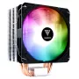 Arrefecedor de CPU a ar GAMDIAS Boreas E1-410 Lite RGB - ventoinha PWM 120mm, 4 heatpipes de contacto direto, TDP 180W, iluminação RGB, compatível com Intel LGA1700/1200/115X e AMD AM5/AM4, Preto