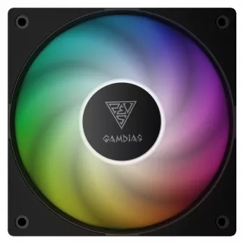 Ventoinha de caixa GAMDIAS NOTUS M1-1201 ARGB 120mm PWM