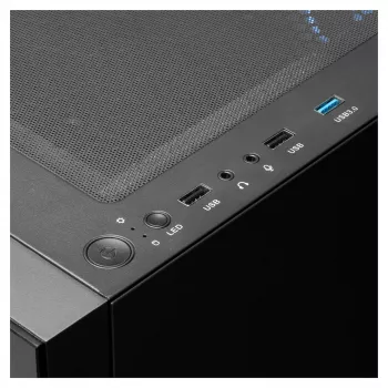 GAMDIAS Talos E3 caixa Midi-Tower ATX RGB com painel lateral em vidro temperado (preto)