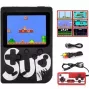 Consola de jogos retrô portátil GameBox R2 8-Bit com 400 jogos, LCD 3 polegadas, 1 comando, cabo TV-RCA, preto