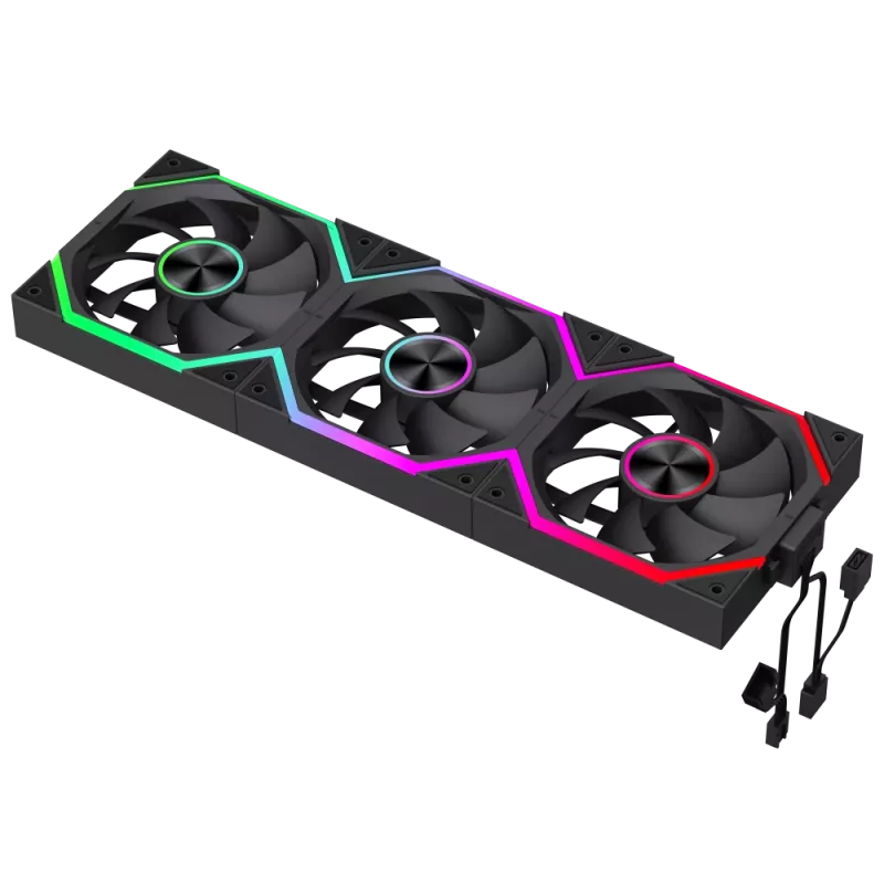 Ventoinha de caixa Gamemax FN12A-N2 WL Preto