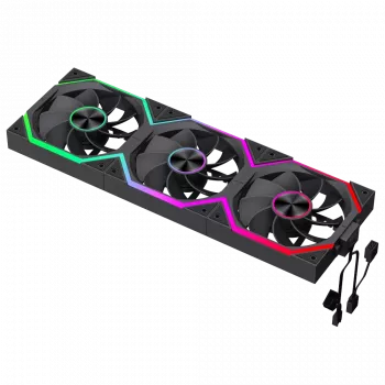 Ventoinha de caixa Gamemax FN12A-N2 WL-R Preto