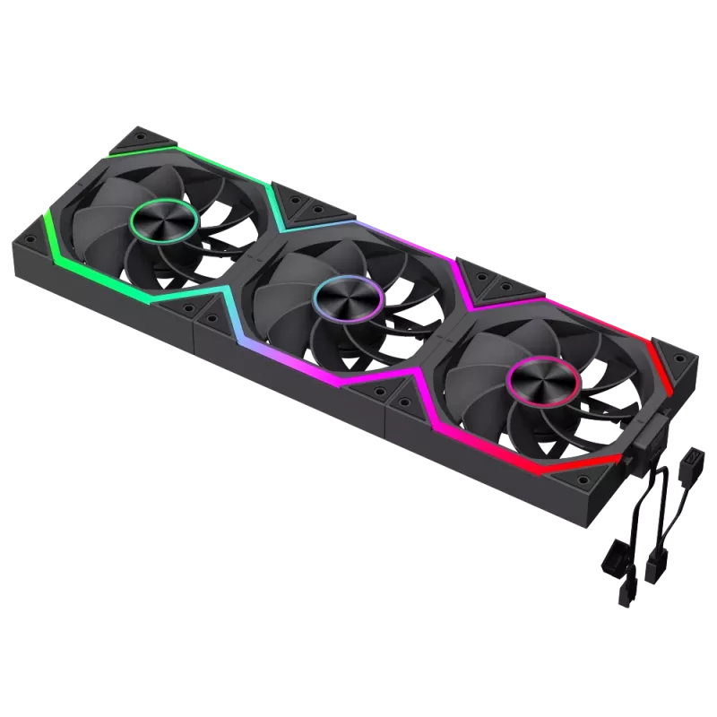 Ventoinha de caixa Gamemax FN12A-N2 WL-R Preto