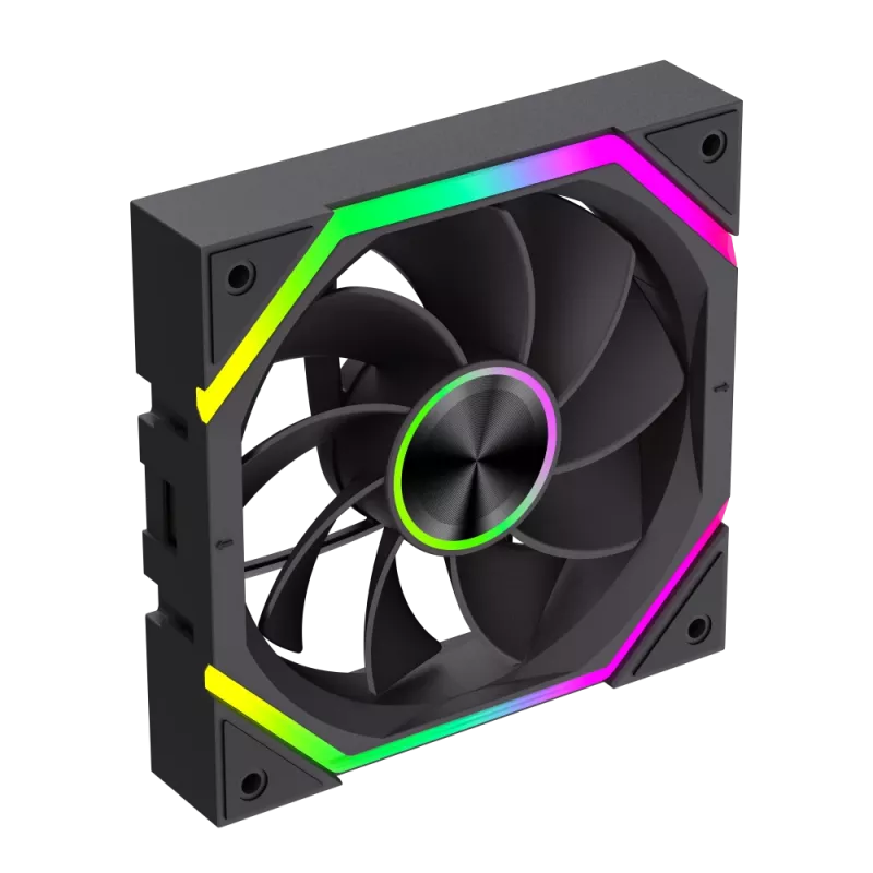 Ventoinha de caixa Gamemax FN12A-N2 WL-R Preto