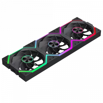 Ventoinha de caixa Gamemax FN12A-N2 WL-R Preto