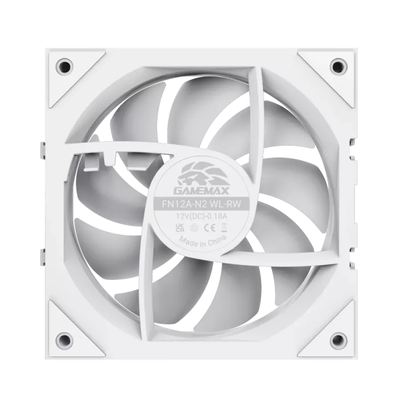 Ventoinha de caixa Gamemax FN12A-N2 WL-RW Branco