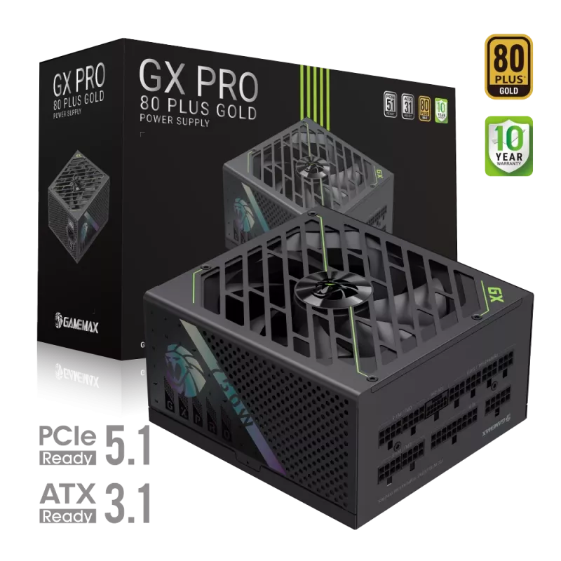 Fonte de alimentação modular GAMEMAX GX PRO 750G 750W 80 PLUS Gold