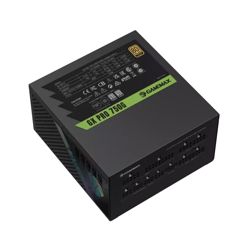 Fonte de alimentação modular GAMEMAX GX PRO 750G 750W 80 PLUS Gold