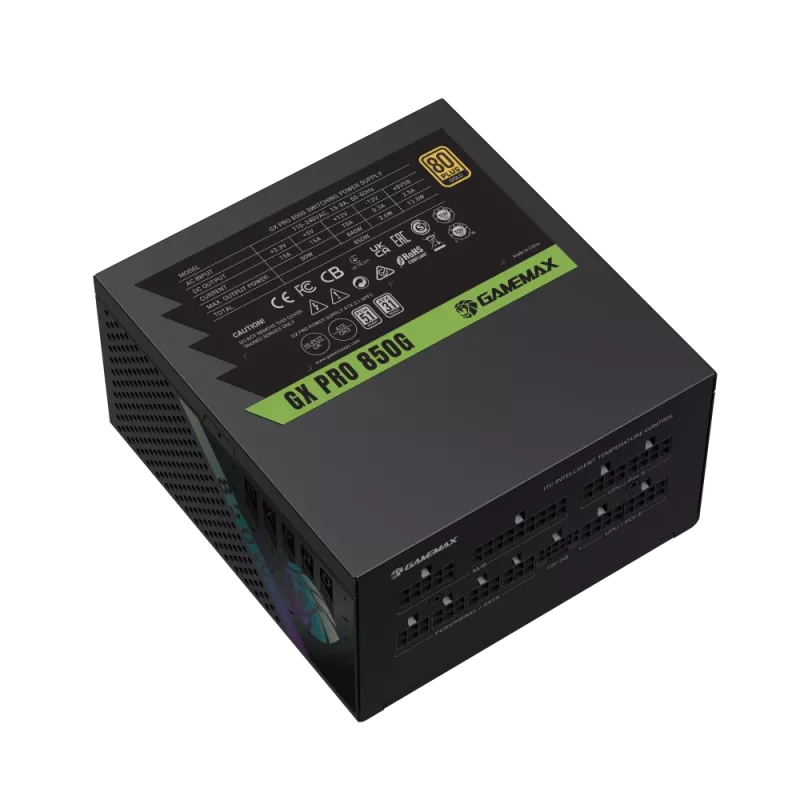 Fonte de alimentação modular GAMEMAX GX PRO 850G 850W Gold