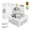 Fonte de alimentação modular GAMEMAX GX PRO 850G WH 850W 80+ Gold Branco