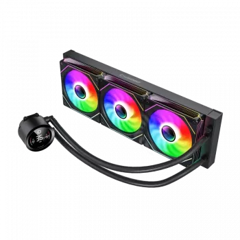 Arrefecedor líquido de CPU GAMEMAX ICEBURG 360 DIGITAL BK, Preto