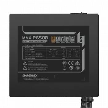 Fonte de alimentação GAMEMAX MAX P650B 650W Bronze Não Modular