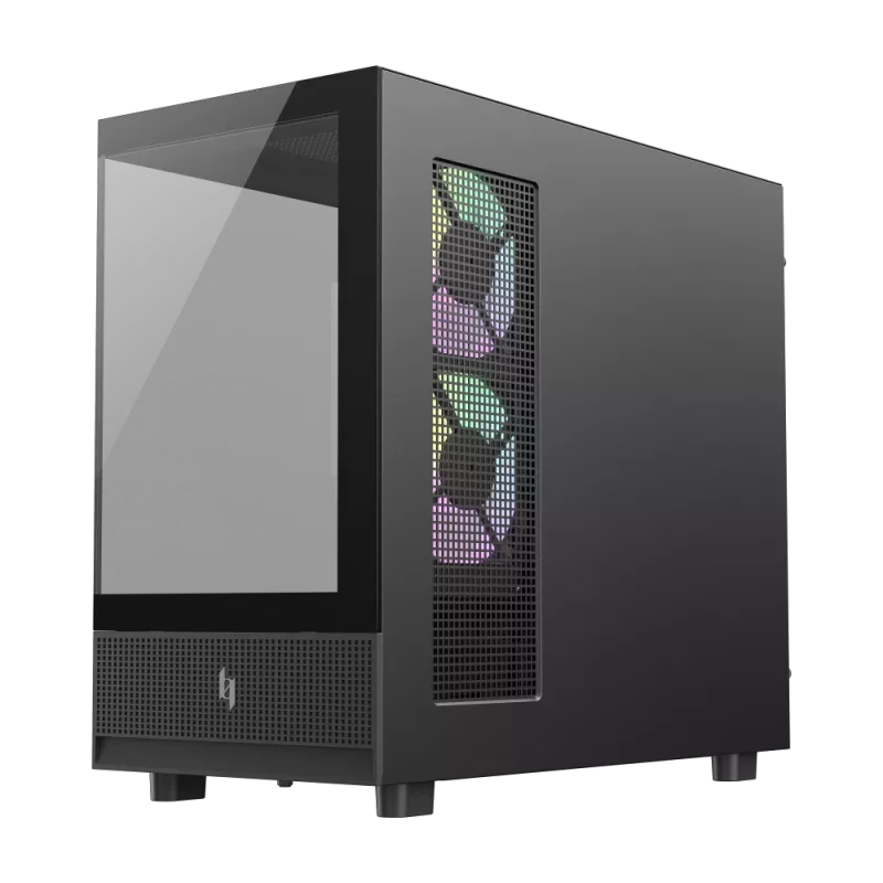 Caixa de PC mid tower GAMEMAX NEX C31 BK, MATX/BTF, Preto