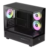 Caixa de PC mid tower GAMEMAX NEX C31 BK, MATX/BTF, Preto