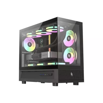 Caixa de PC mid tower GAMEMAX NEX C31 BK, MATX/BTF, Preto