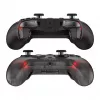 Comando de jogos sem fios GameSir Cyclone 2 Tri-Mode com sticks e gatilhos de efeito Hall, iluminação RGB, botões traseiros programáveis, giroscópio de 6 eixos, bateria de 20h - preto