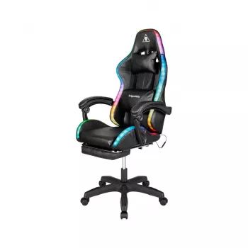 Cadeira gaming Kruger & Matz GX-150 preta LED