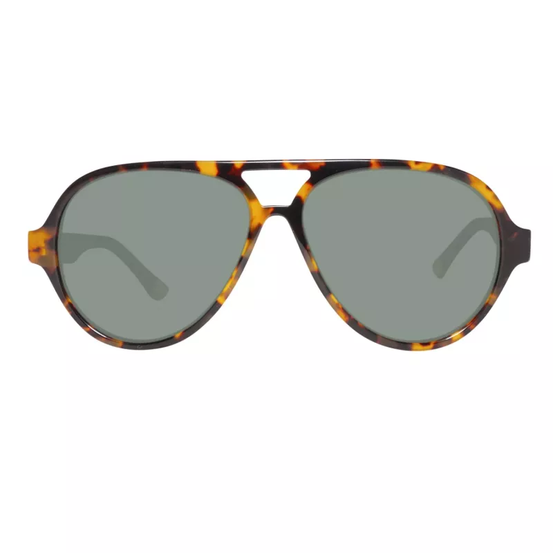 Óculos de sol retangulares de homem GANT GRS2003TOBLK2 - Armação preta, lentes cinzentas, 58 mm