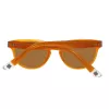 Óculos de sol unissexo GANT GRS2005MOR-1 armação de plástico castanha lentes de policarbonato cinzentas 49 mm