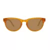 Óculos de sol unissexo GANT GRS2005MOR-1 armação de plástico castanha lentes de policarbonato cinzentas 49 mm