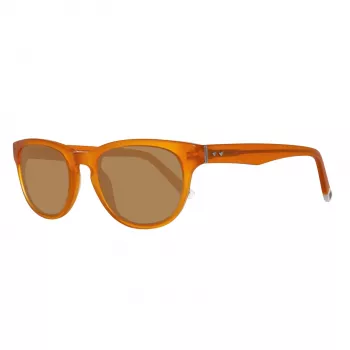 Óculos de sol unissexo GANT GRS2005MOR-1 armação de plástico castanha lentes de policarbonato cinzentas 49 mm