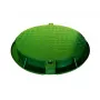 Tampa de esgoto de jardim 780PE-G A15 tampa de poço verde em HDPE