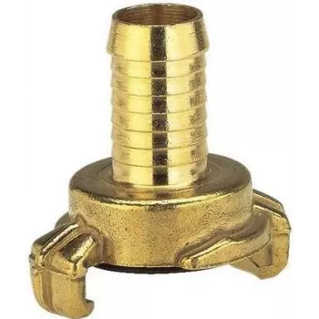 Conector de mangueira Gardena 7104-20 para mangueiras de 13 mm (1/2 polegada) e 15 mm (5/8 polegada), Quick-Connect, anticongelamento, resistente aos UV, cinzento/laranja