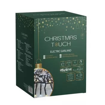 Fita de luzes LED Garland EL Cluster branco 2040 18m IP44
