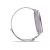 Garmin Approach J1 caixa em alumínio prateado com bracelete em tecido ComfortFit lilás