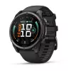 Garmin fenix 9 – 47mm, titânio Carbon Grey DLC com bracelete de silicone preta