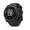 Garmin fenix 9 – 47mm, titânio Carbon Grey DLC com bracelete de silicone preta