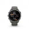 Garmin Fenix 9 – 47mm titânio com bracelete de silicone Pebble Grey