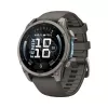 Garmin Fenix 9 – 47mm titânio com bracelete de silicone Pebble Grey