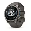Garmin Fenix 9 – 47mm titânio com bracelete de silicone Pebble Grey