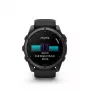 Garmin fenix 9 – 51 mm, Carbon Grey DLC Titanium com bracelete de silicone preta 010-04763-11