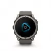 Garmin fenix 9 – 51 mm, titânio com bracelete de silicone Pebble Grey 010-04763-01
